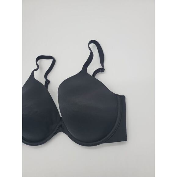Wacoal Bra 32DD Womens Black Padded Underwired Adjustable Straps Silky Feel - Picture 2 of 4